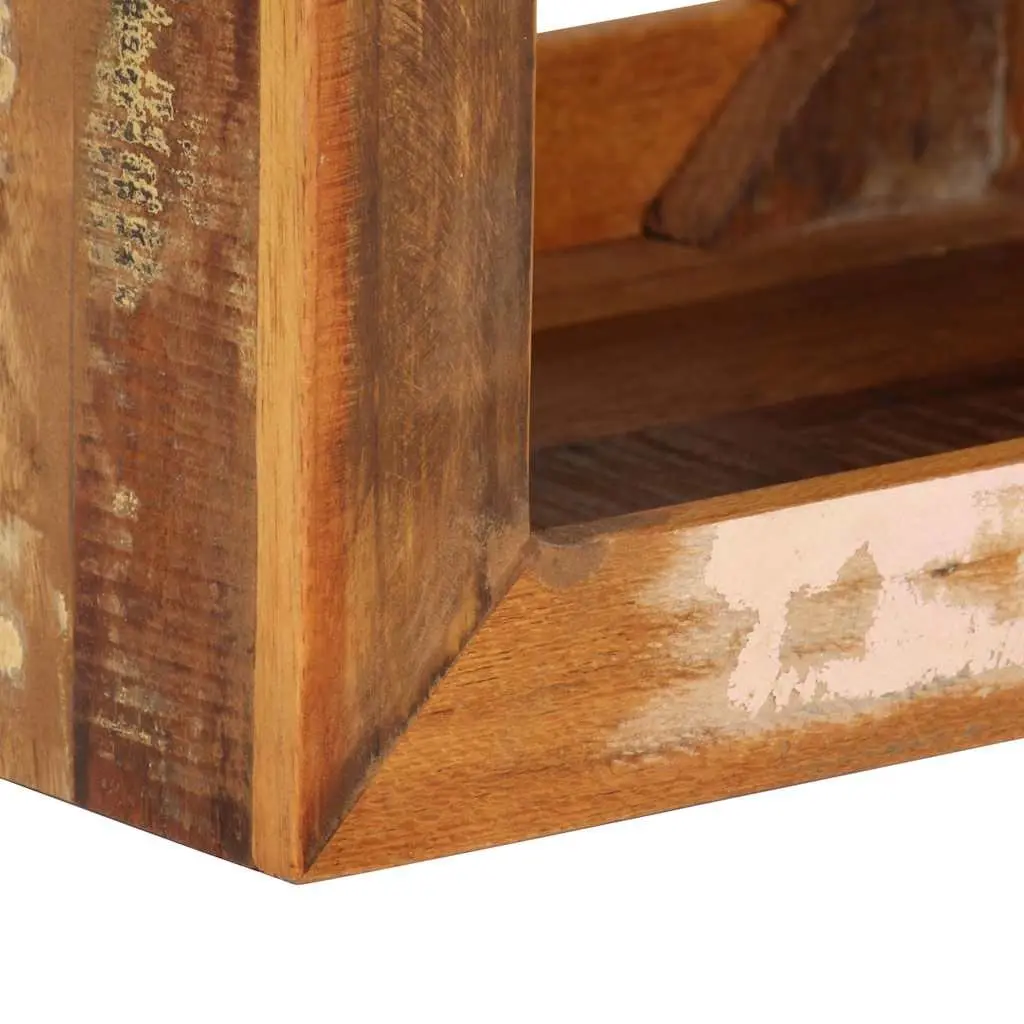 Solid Reclaimed Wood Stool 40x30x40cm Brown Side Table