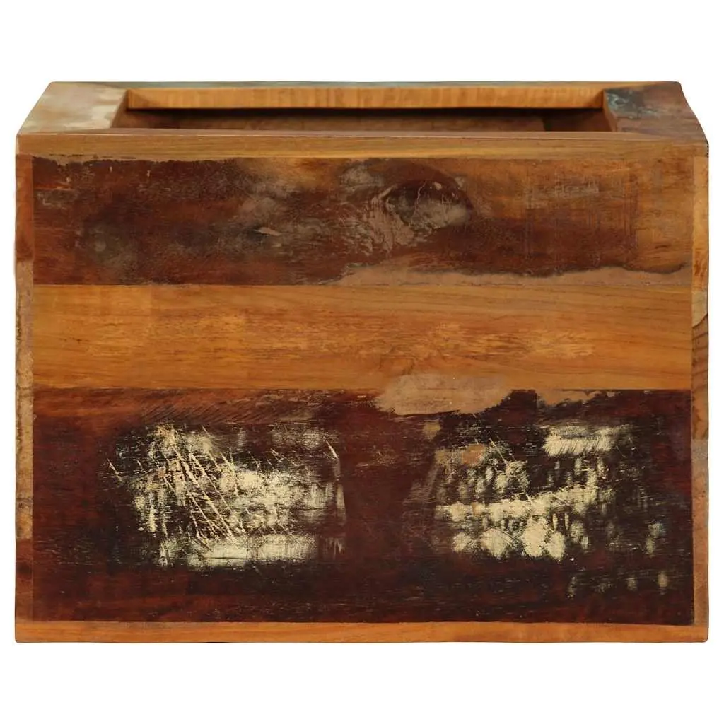 Solid Reclaimed Wood Stool 40x30x40cm Brown Side Table