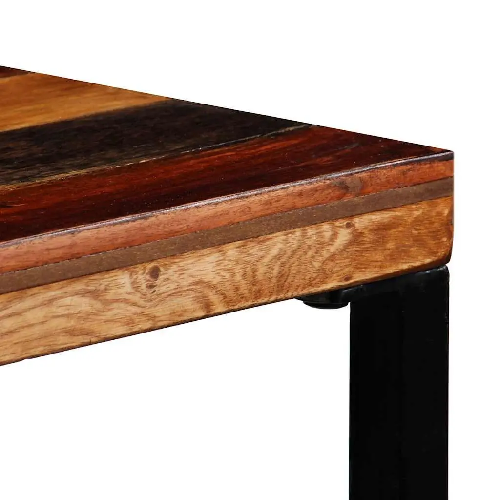 Reclaimed Wood Bar Table with Steel Legs for Industrial Style