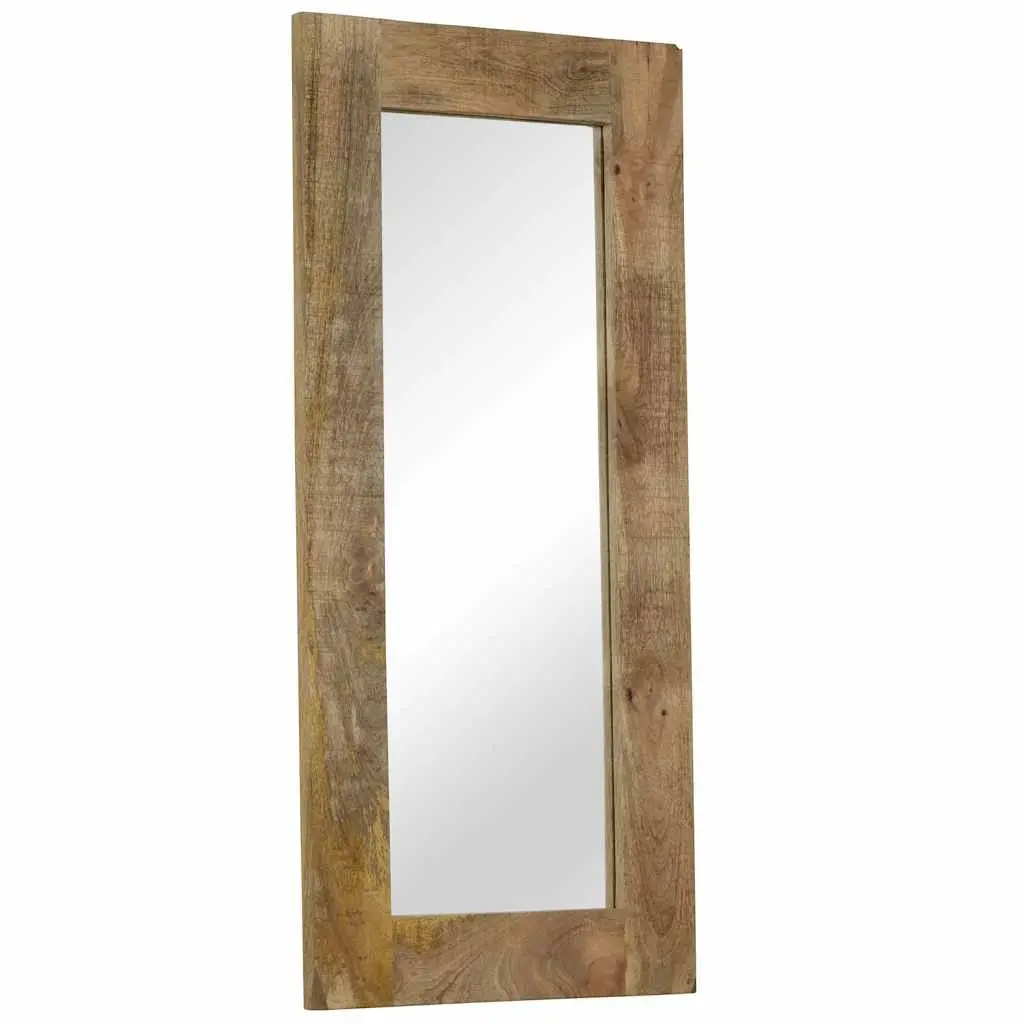 50x110 cm Solid Mango Wood Frame Mirror for Vintage Appeal