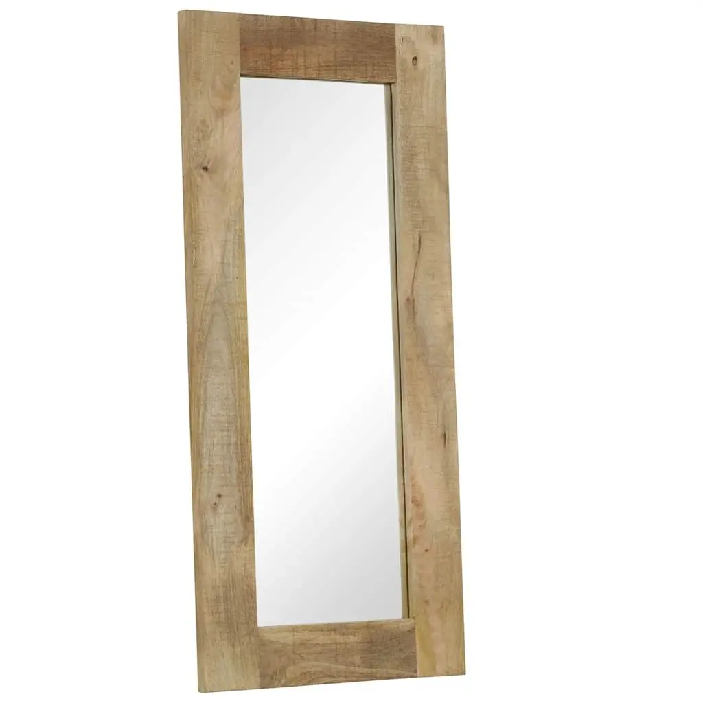 50x110 cm Solid Mango Wood Frame Mirror for Vintage Appeal