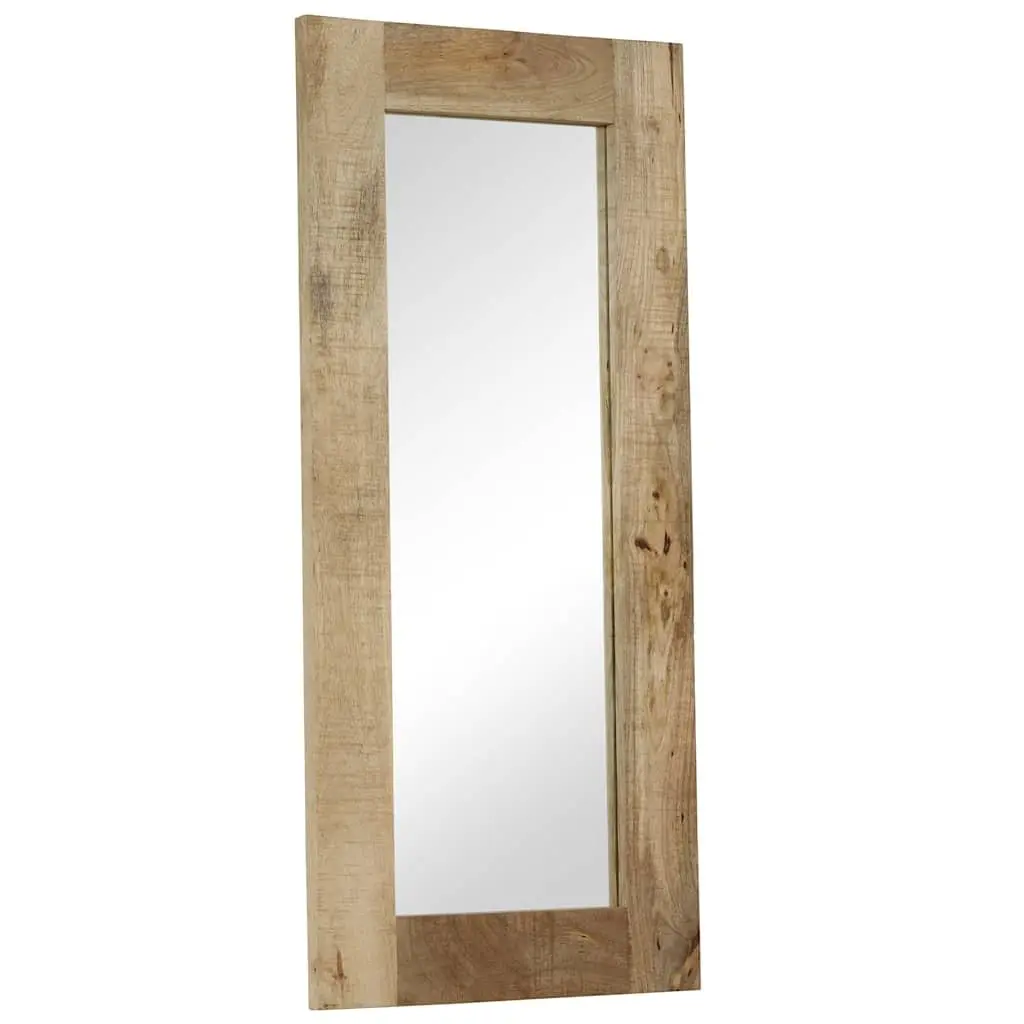50x110 cm Solid Mango Wood Frame Mirror for Vintage Appeal