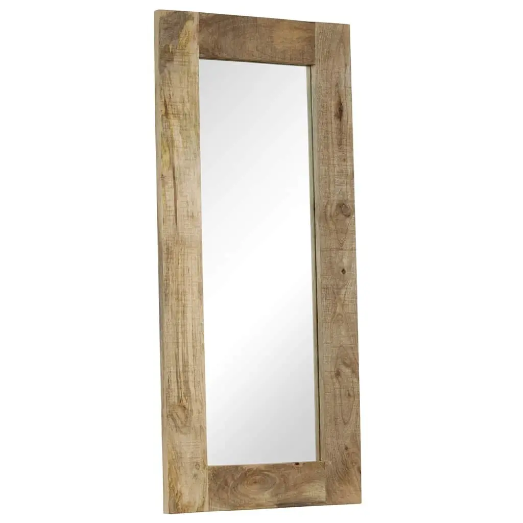 50x110 cm Solid Mango Wood Frame Mirror for Vintage Appeal