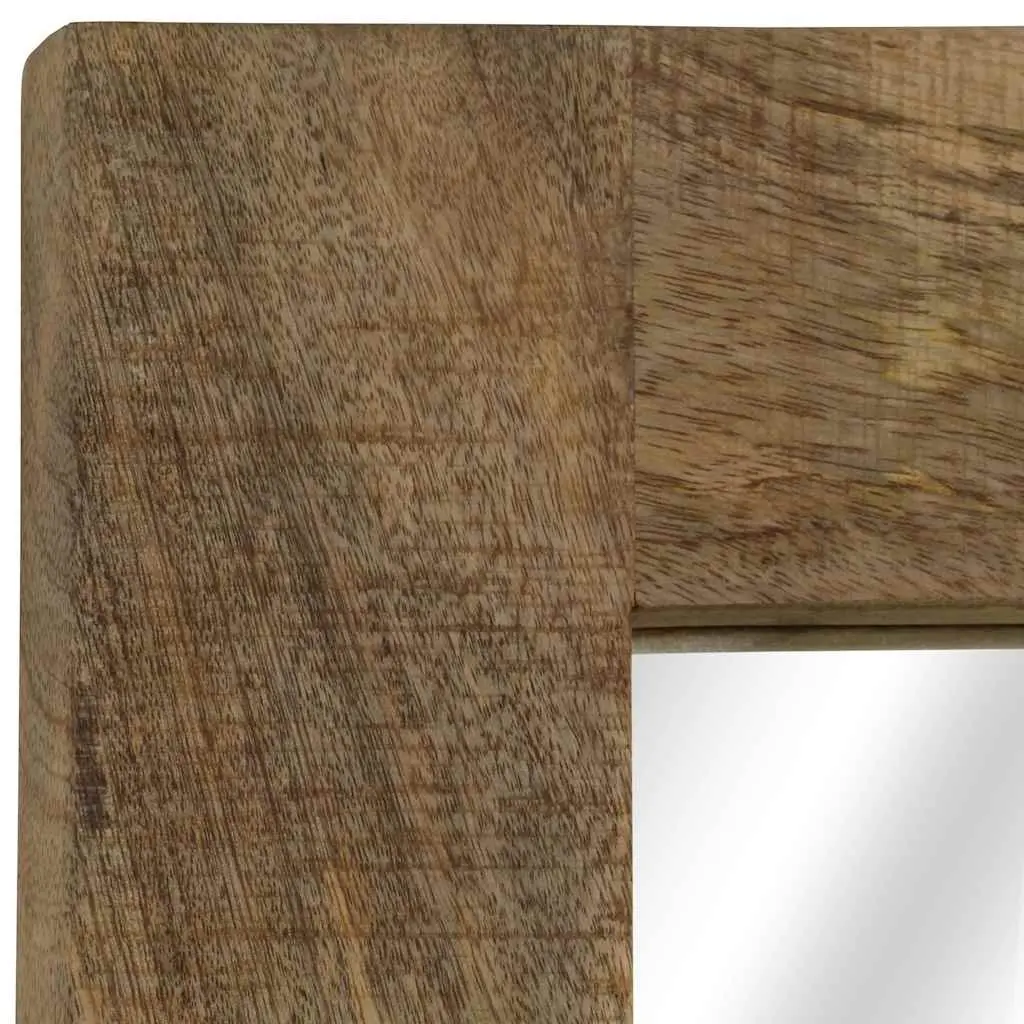 50x110 cm Solid Mango Wood Frame Mirror for Vintage Appeal