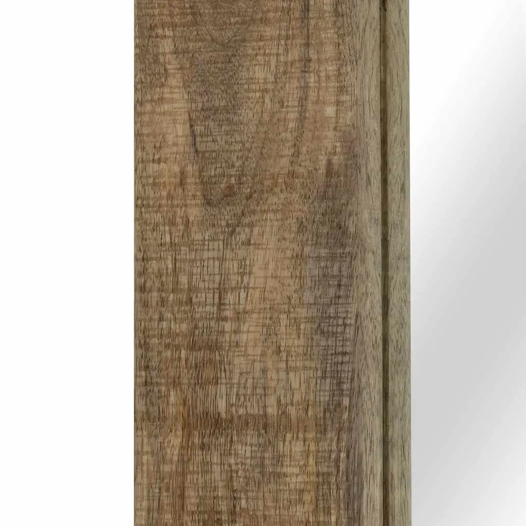 50x110 cm Solid Mango Wood Frame Mirror for Vintage Appeal
