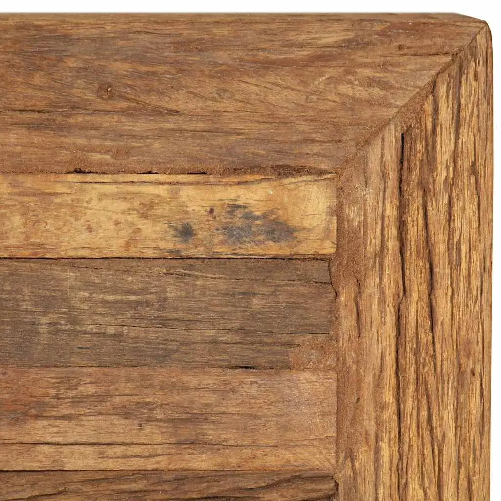 Coffee Table Solid Reclaimed Wood 70x70x30cm Brown Vintage Retro