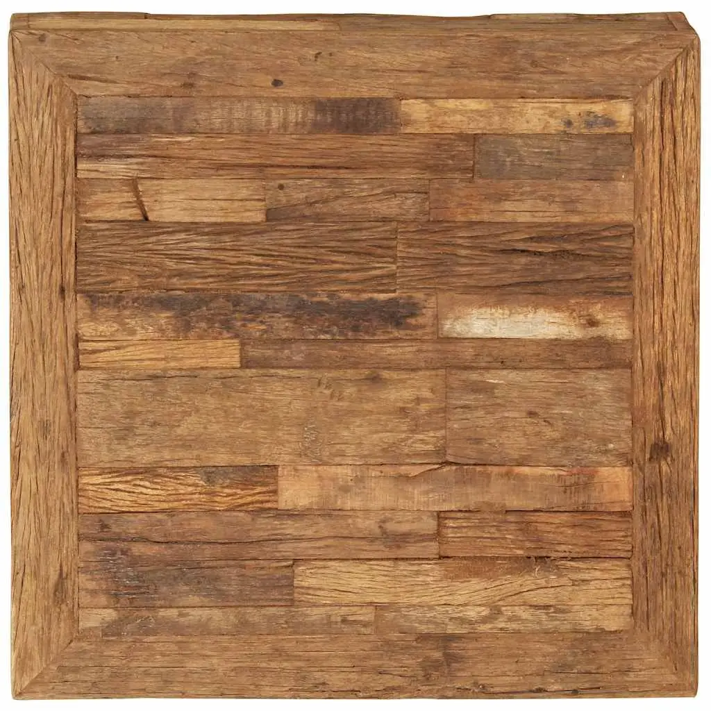 Coffee Table Solid Reclaimed Wood 70x70x30cm Brown Vintage Retro