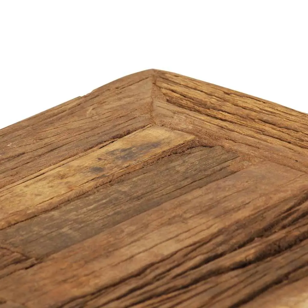 Coffee Table Solid Reclaimed Wood 70x70x30cm Brown Vintage Retro