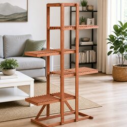 Cedar Wood Plant Stand for Indoor and Outdoor Use