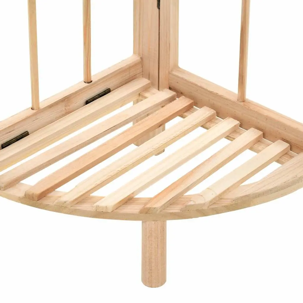 Wooden Corner Shelf for Storage and Display