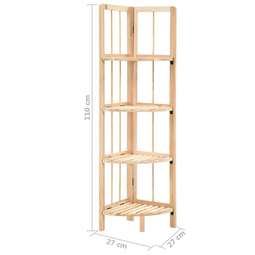 Wooden Corner Shelf for Storage and Display