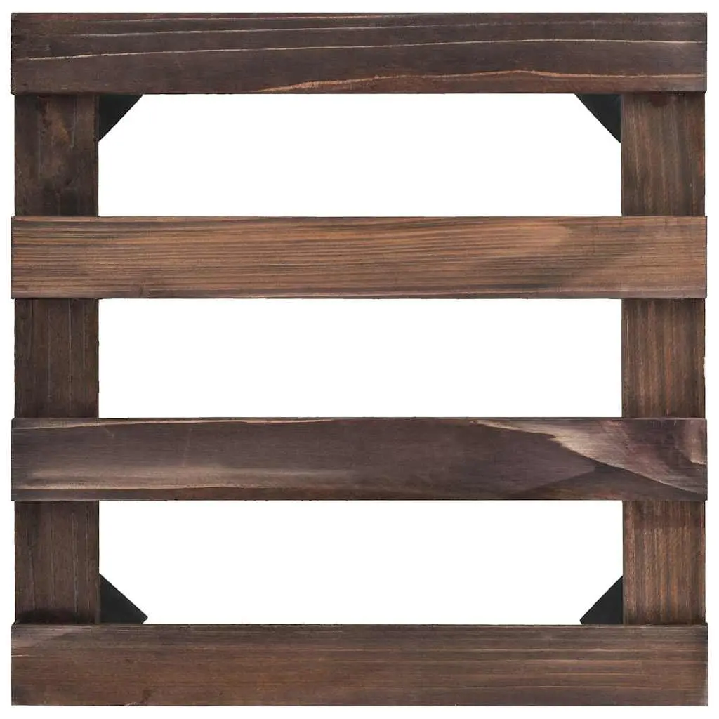 Plant Rollers Cedar Wood 25 x 25 cm Brown 4 Pack