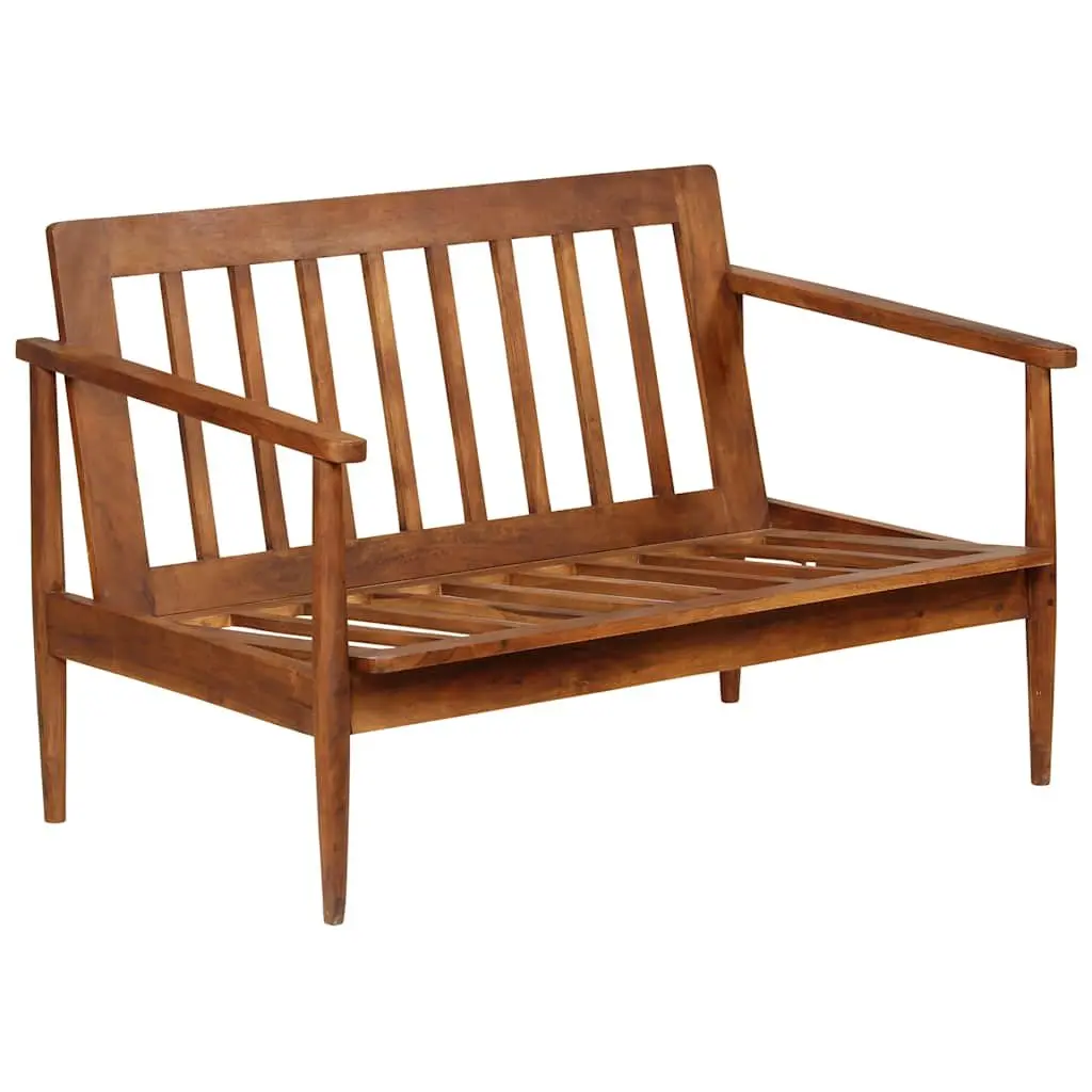 2-Seater Sofa with Solid Acacia Wood Frame