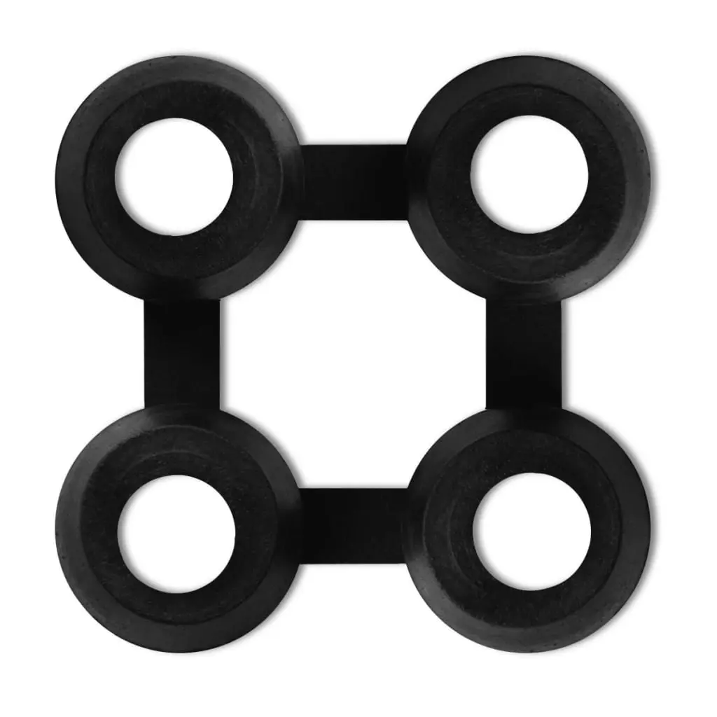 Rubber Mat Connectors 10 Pack Black Easy Installation Outdoor Indoor Non-Slip