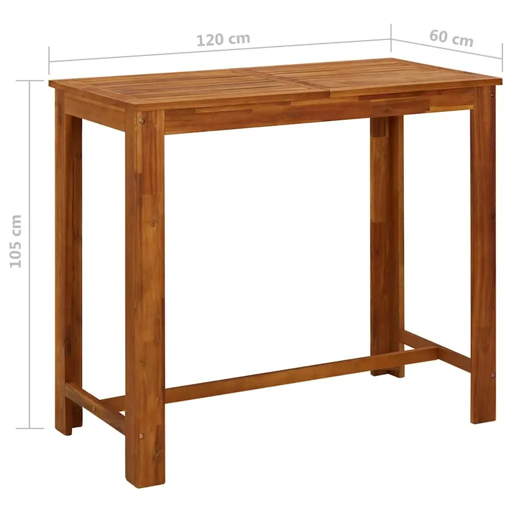 Solid Wood Bar Table for Kitchen and Dining Room