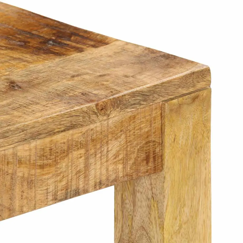 Brown Solid Mango Wood Coffee Table 80x80x40 cm