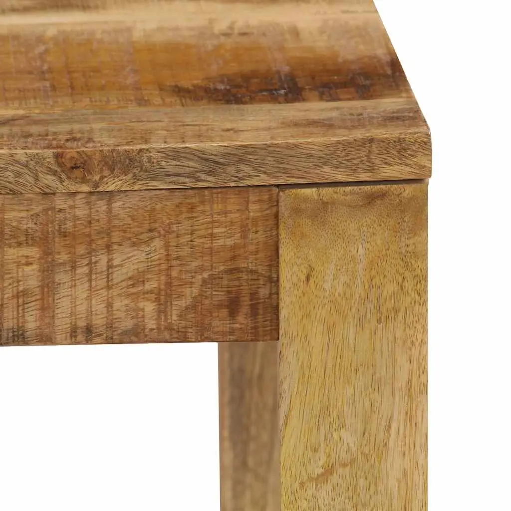 Brown Solid Mango Wood Coffee Table 80x80x40 cm