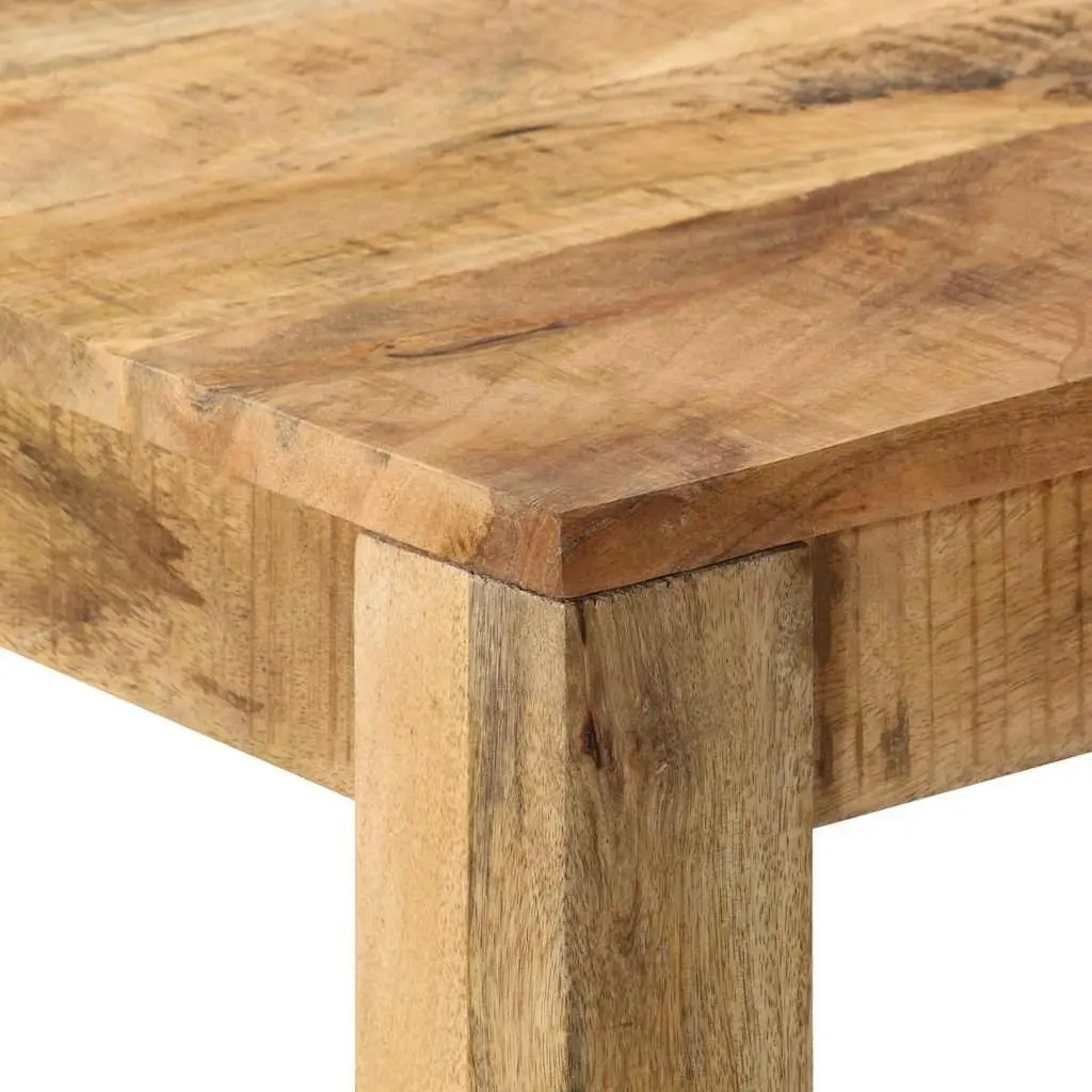 Solid Mango Wood Dining Table for Farmhouse Style