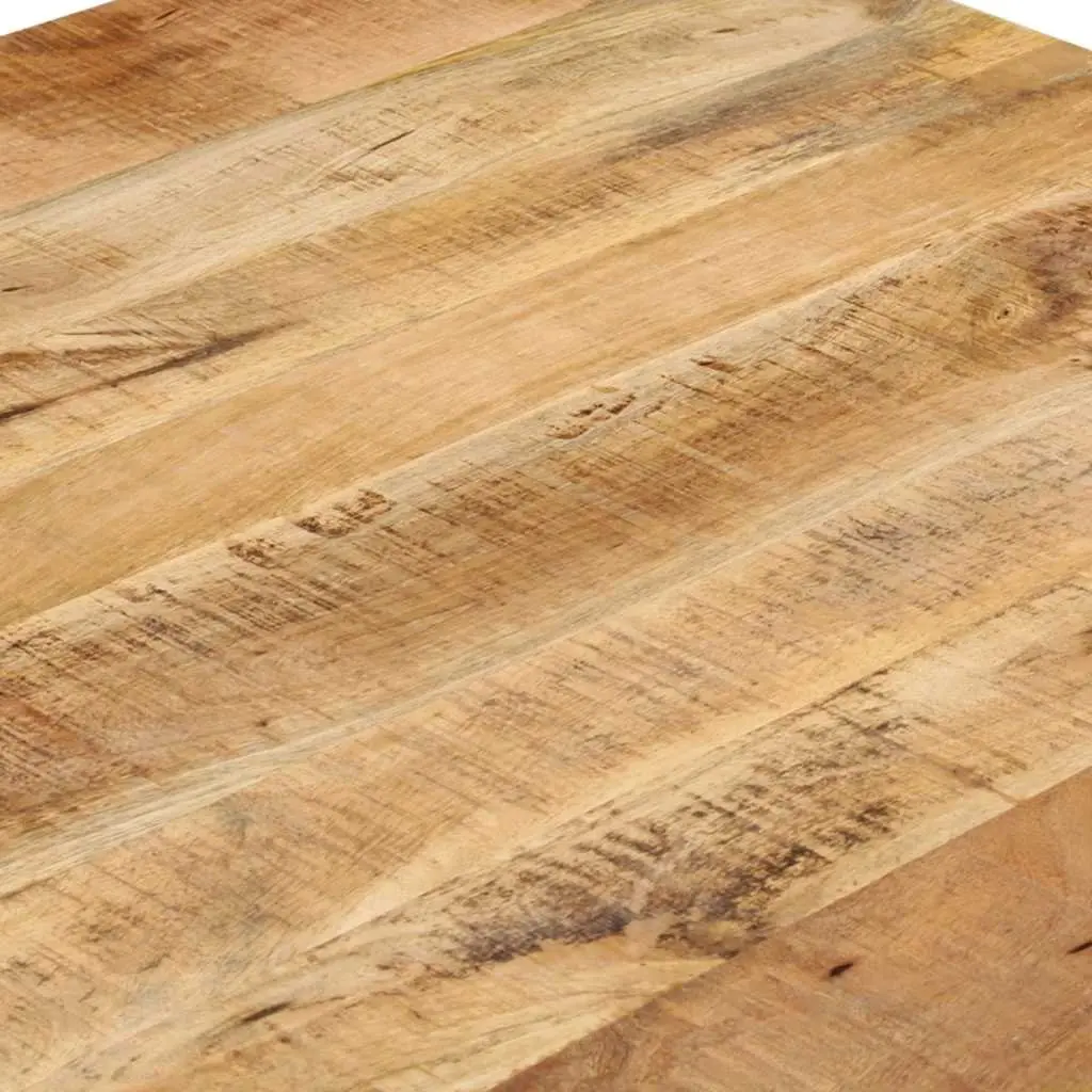 Solid Mango Wood Dining Table for Farmhouse Style