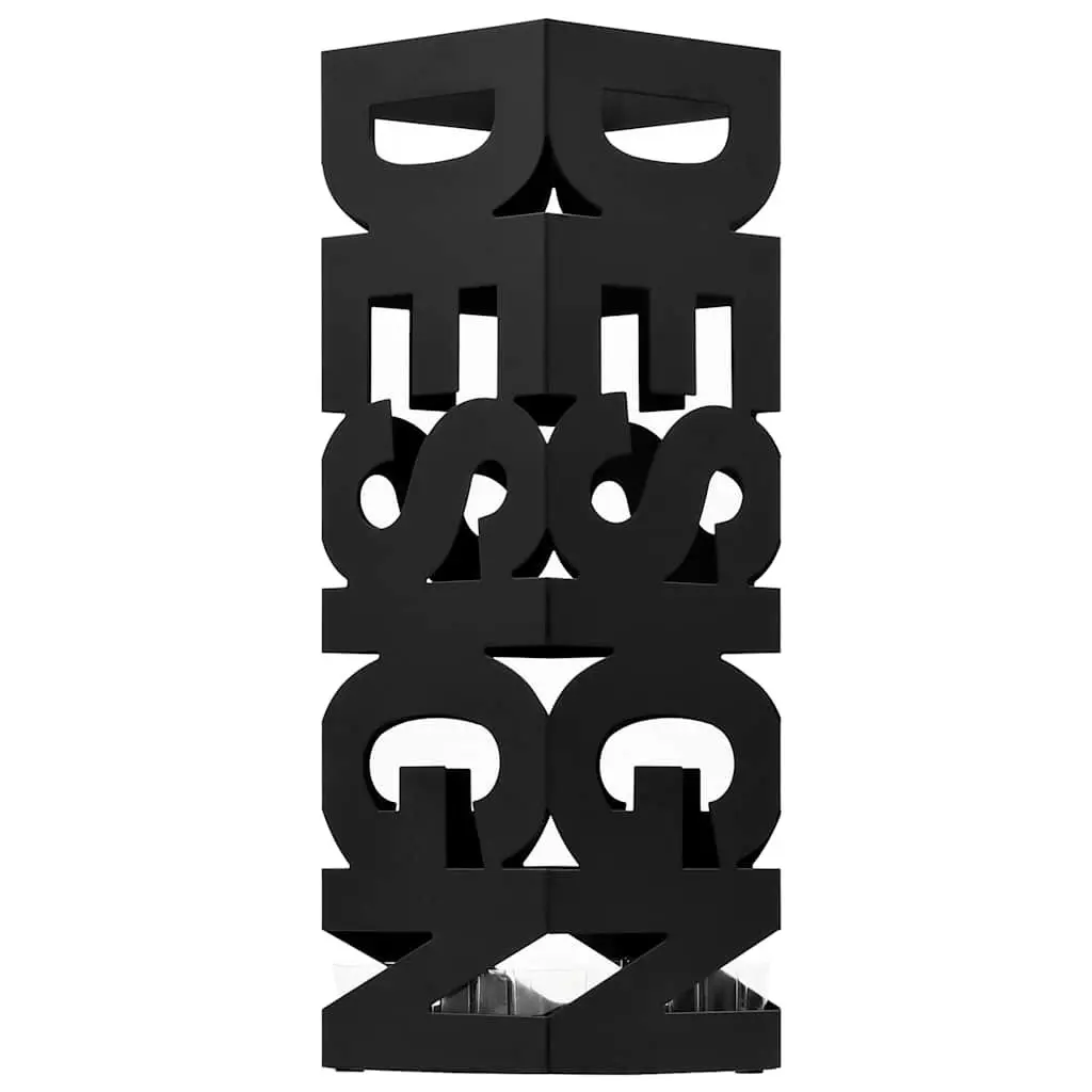 Umbrella Stand Steel Black