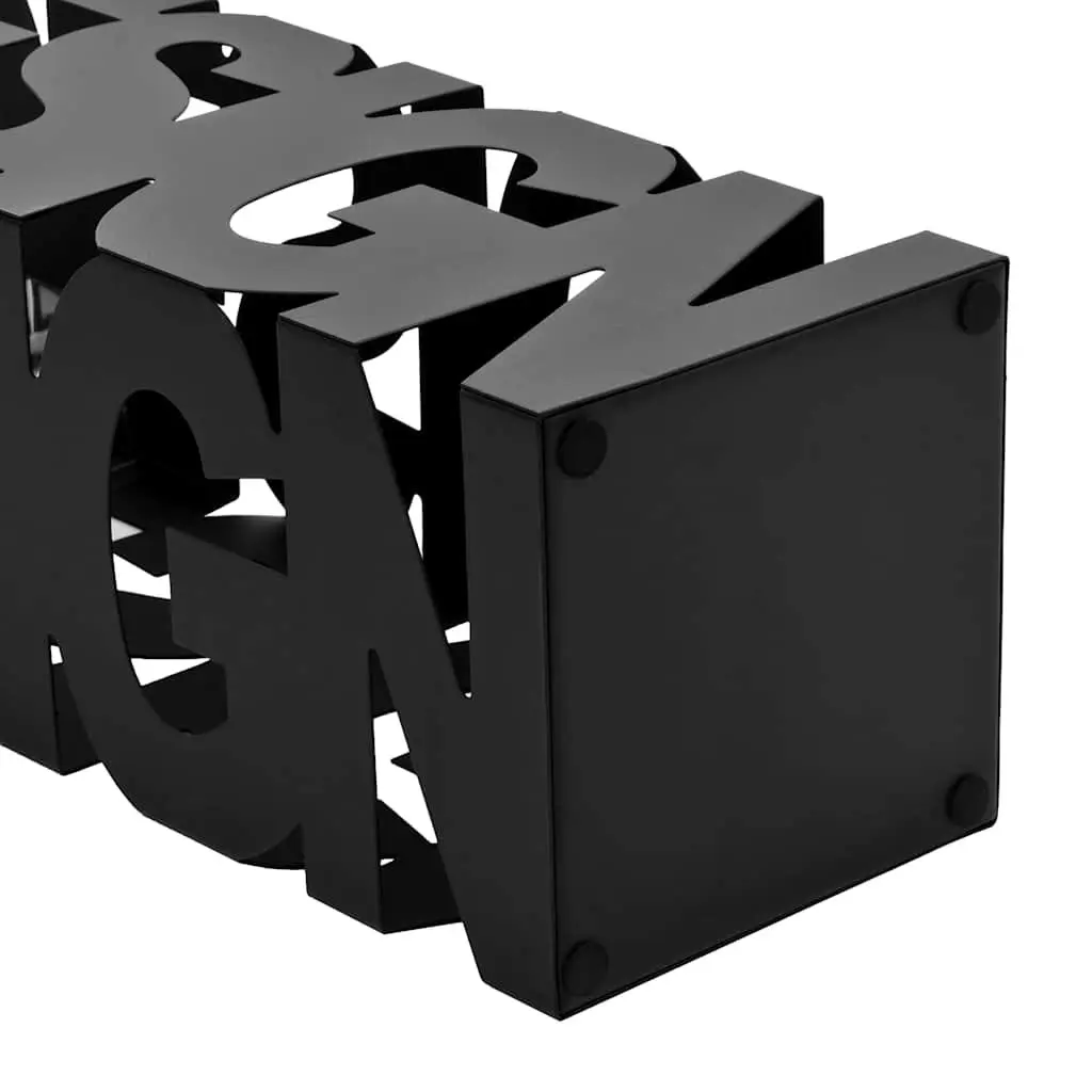 Umbrella Stand Steel Black