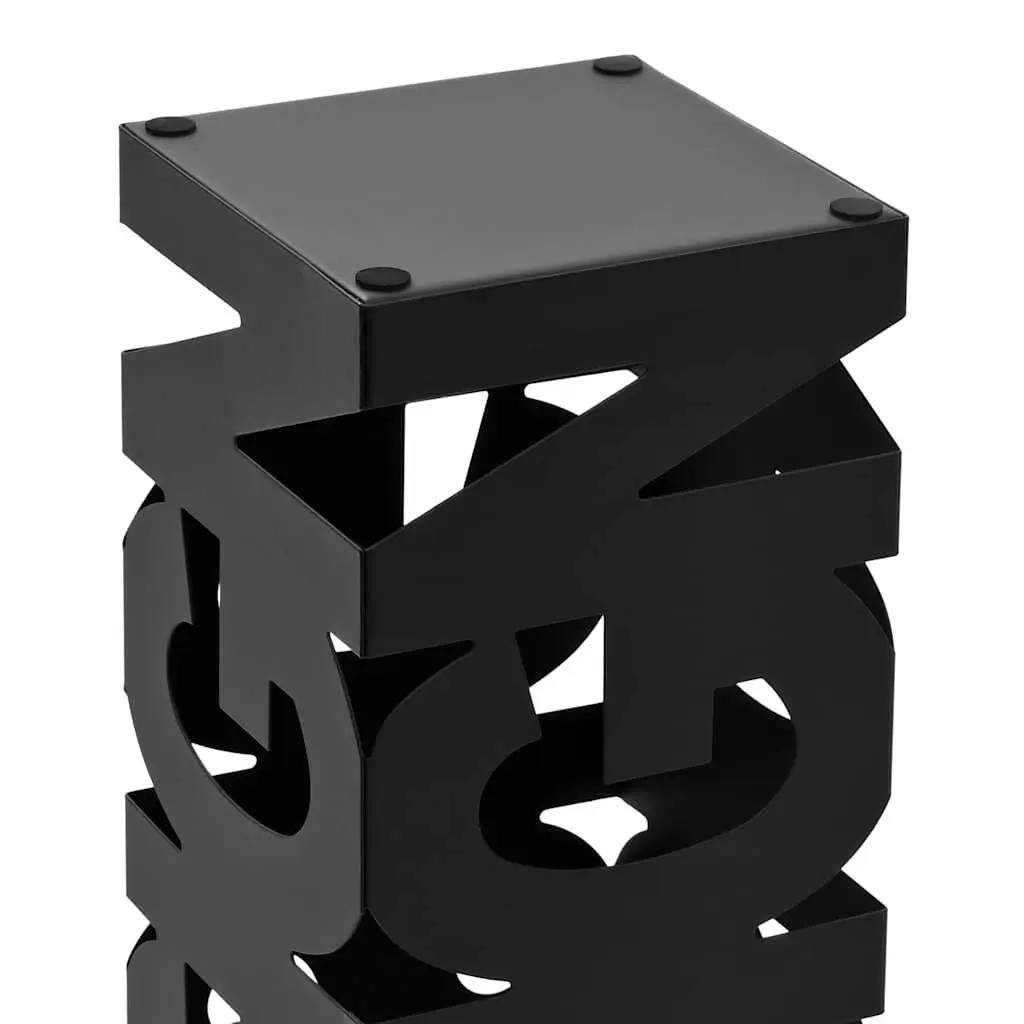 Umbrella Stand Steel Black