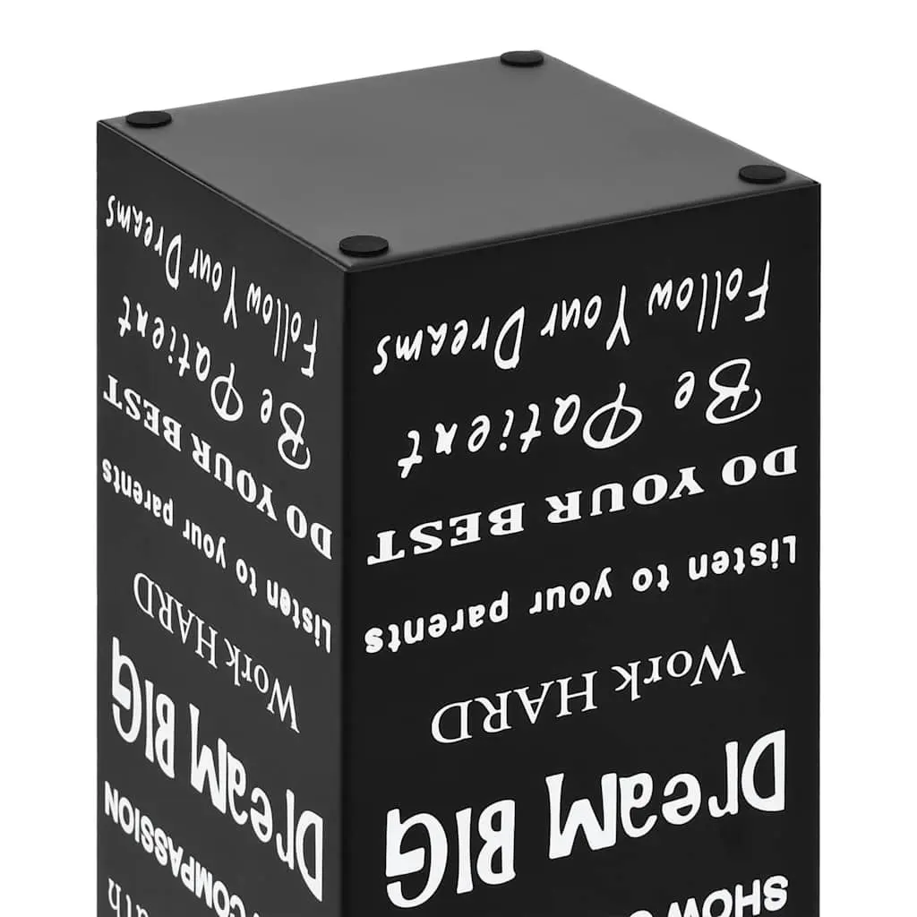 Black Steel Umbrella Stand for Entryways