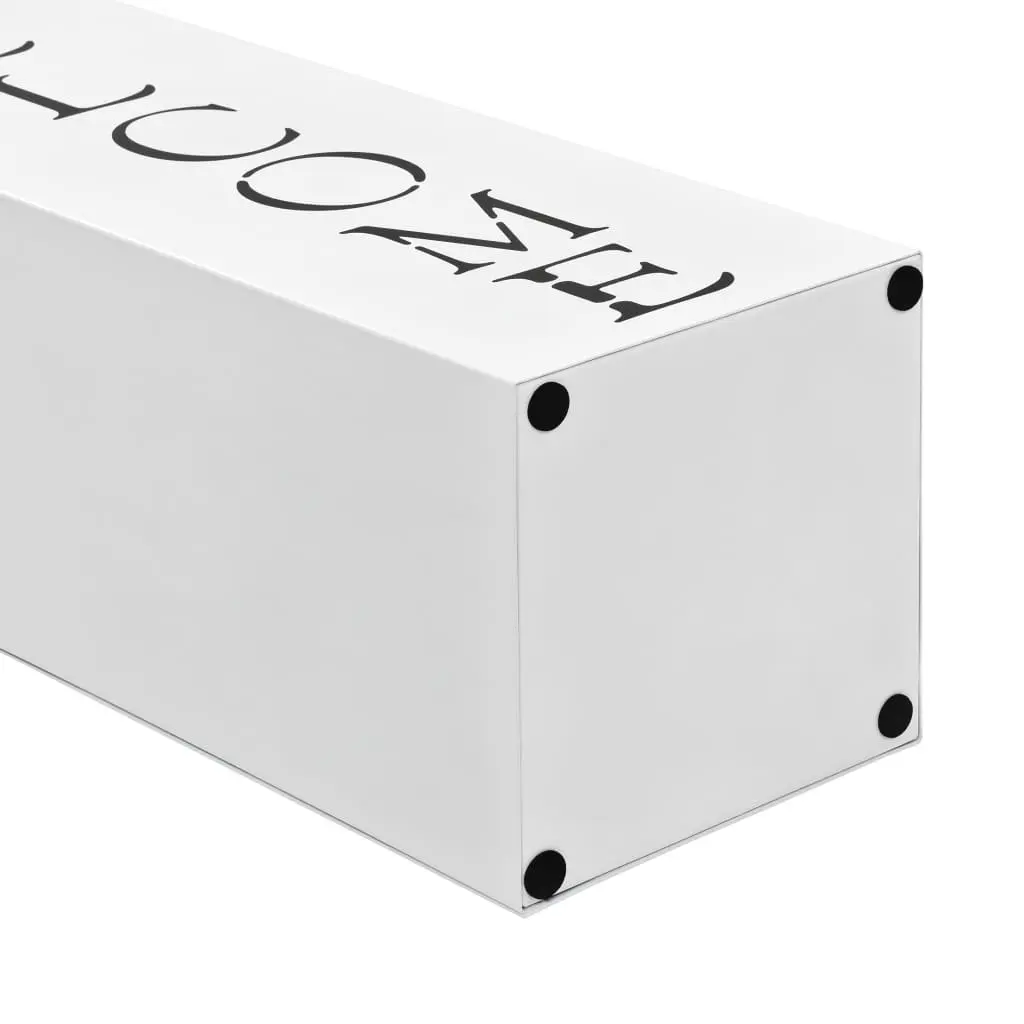 Umbrella Stand Steel White Modern
