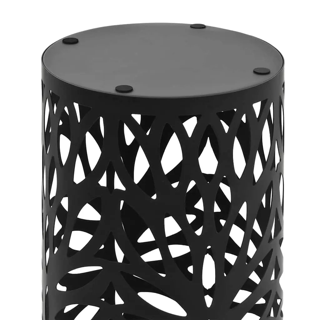 Black Umbrella Stand with Removable Drip Tray