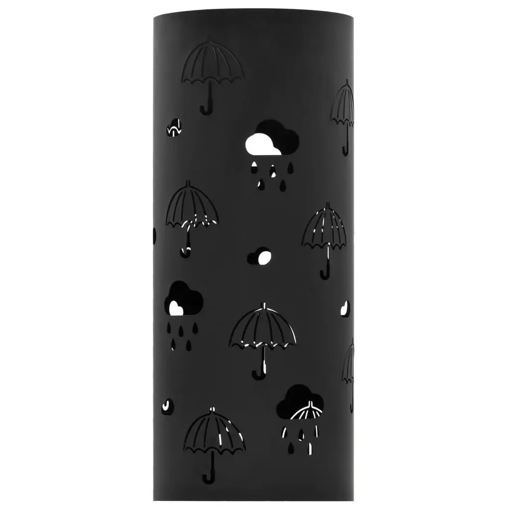 Black Steel Umbrella Stand for Walking Sticks