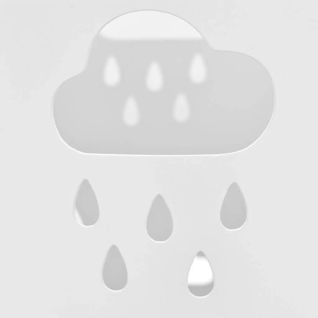 White Steel Umbrella Stand for Entryway