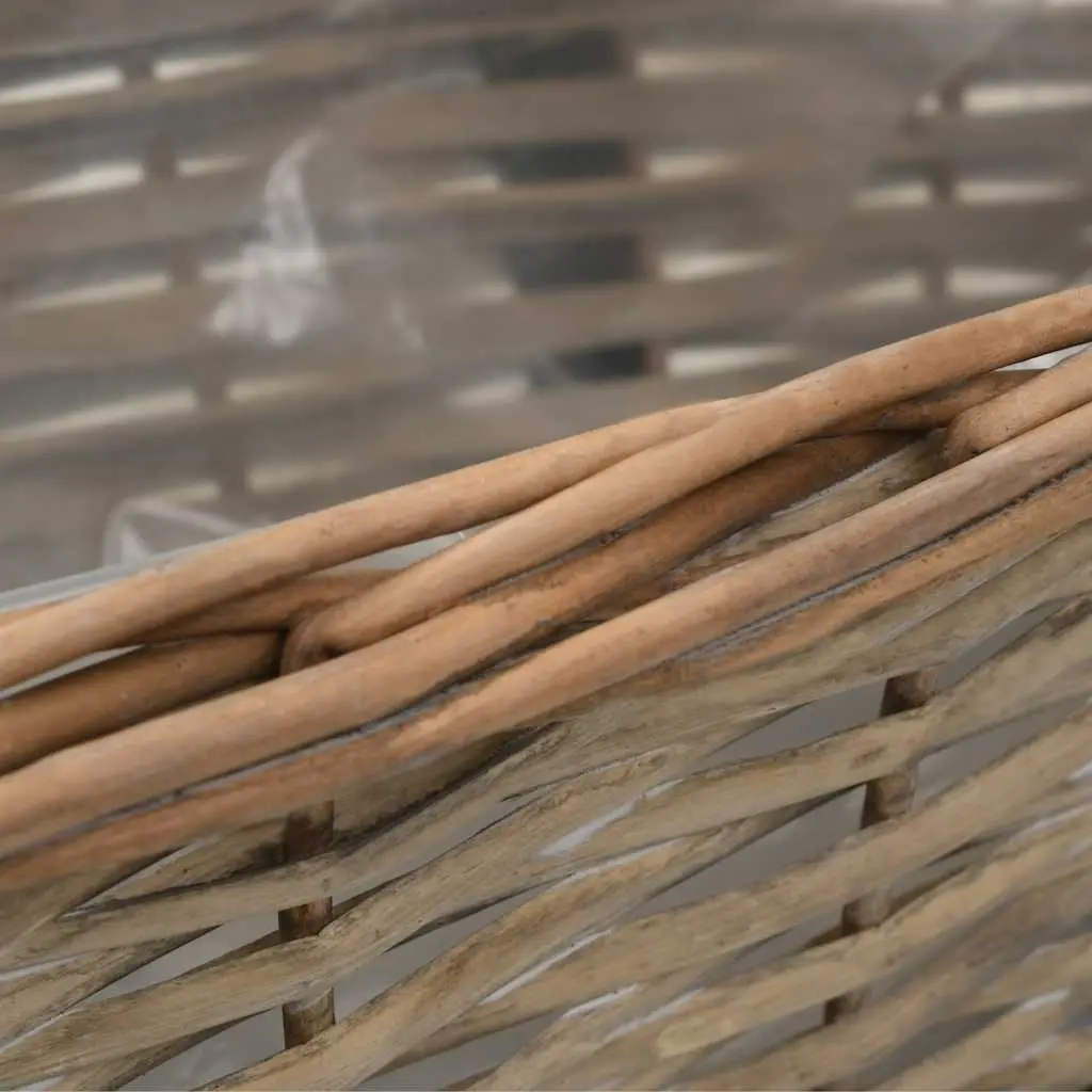 Wicker Balcony Planter Set with PE Lining 40cm