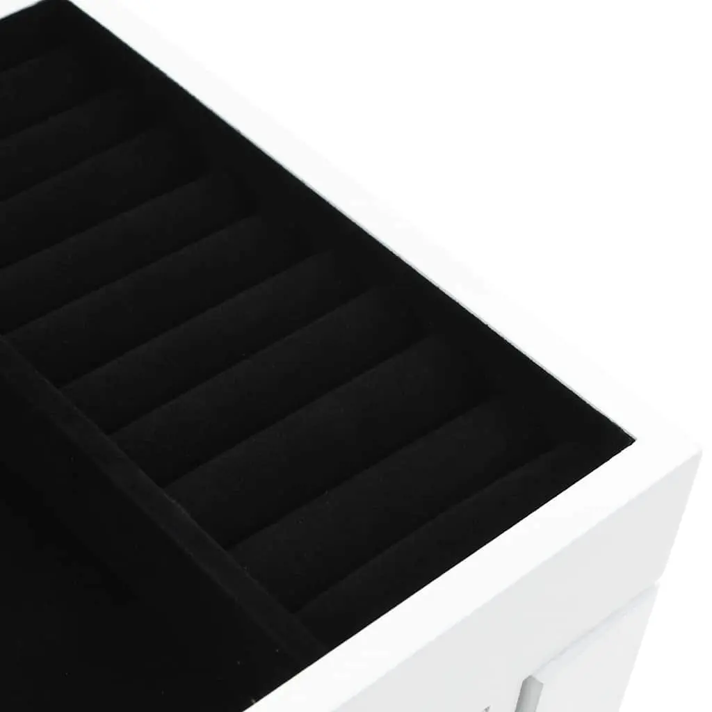 White Freestanding Jewelry Storage Cabinet