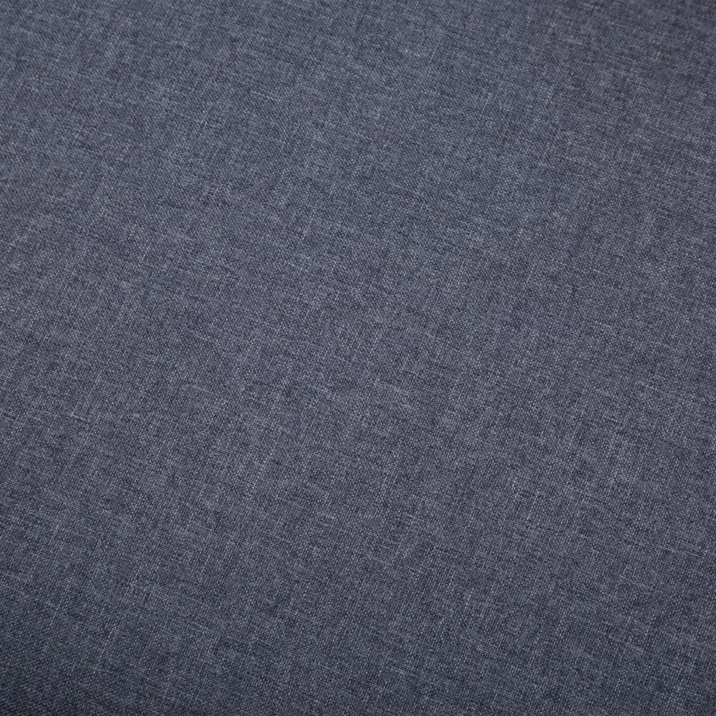 Footstool Polyester Fabric 73 x 43 x 42 cm Grey