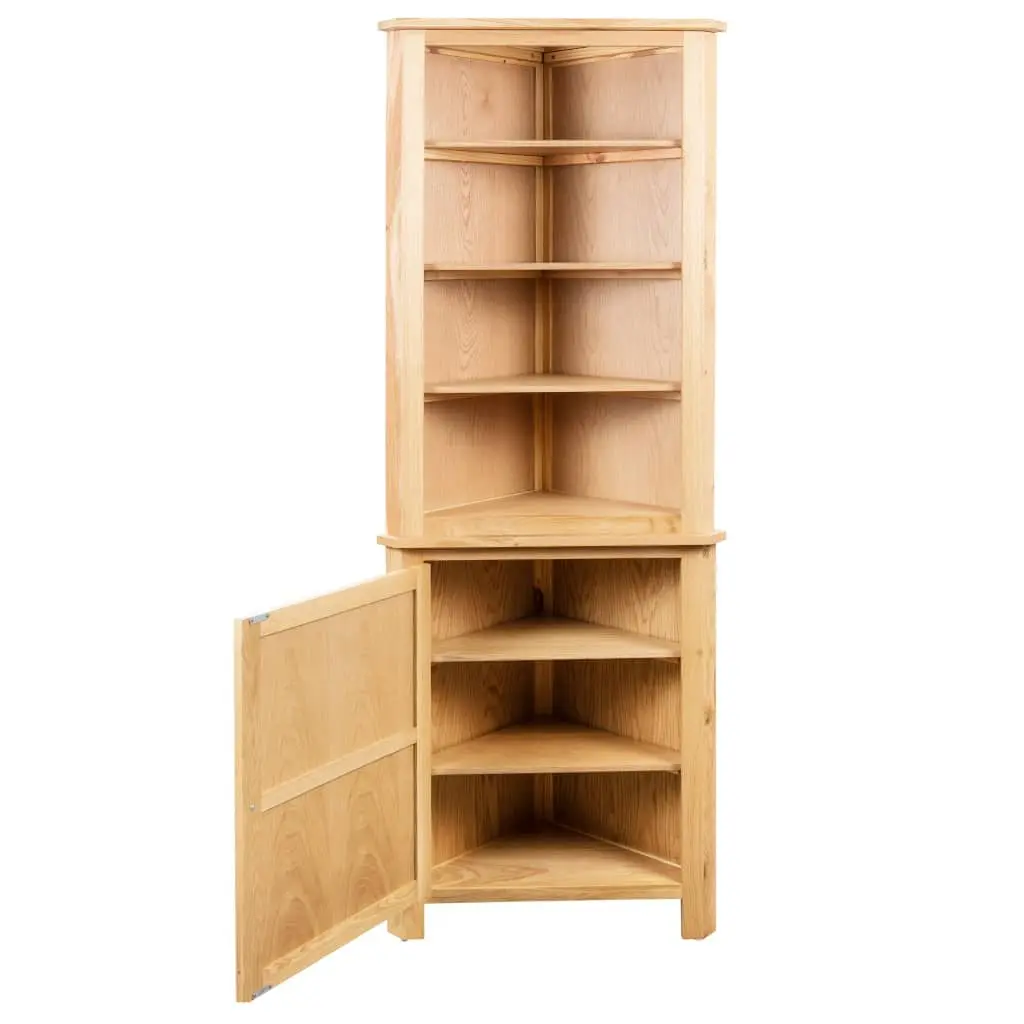 Brown Corner Cabinet 59x36x180 cm for Storage