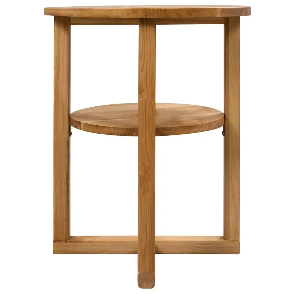Solid Oak Wood Side Table 40x50 cm for Home Use