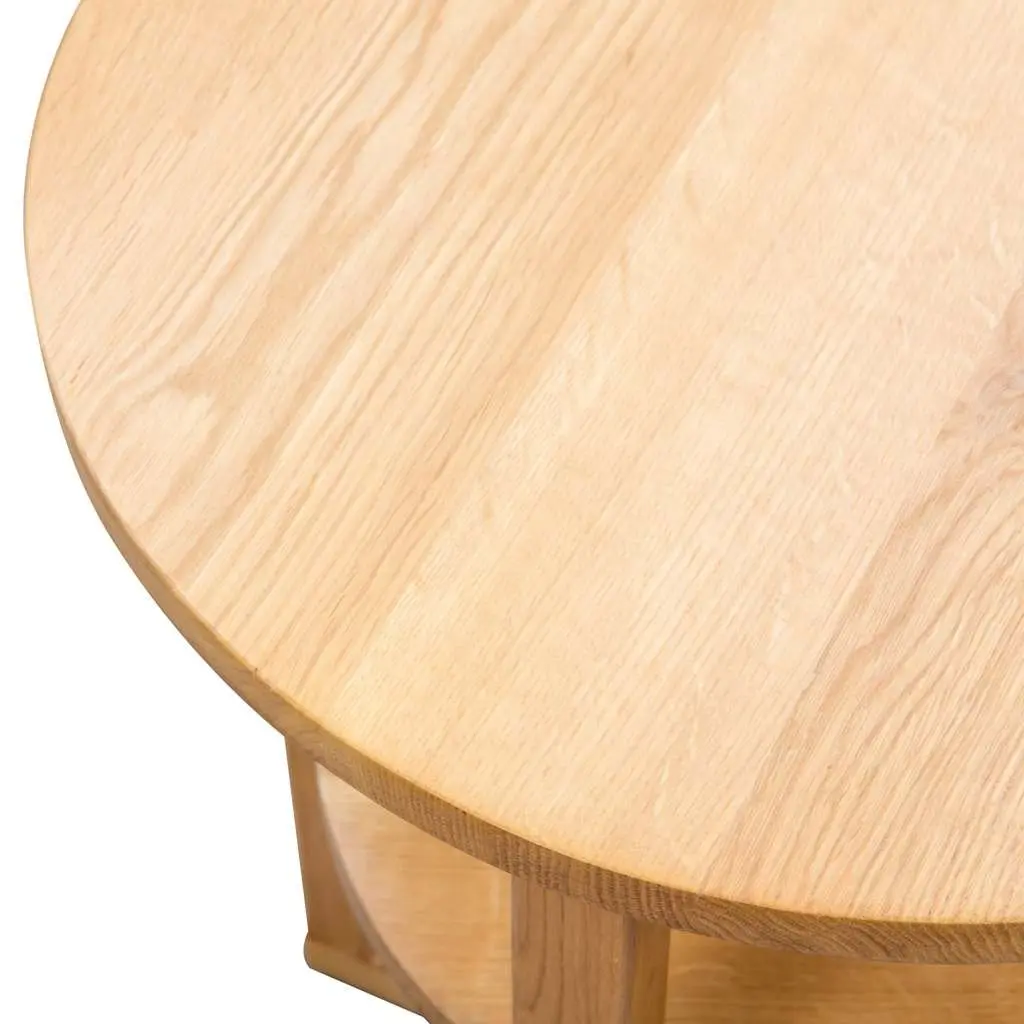 Solid Oak Wood Side Table 40x50 cm for Home Use