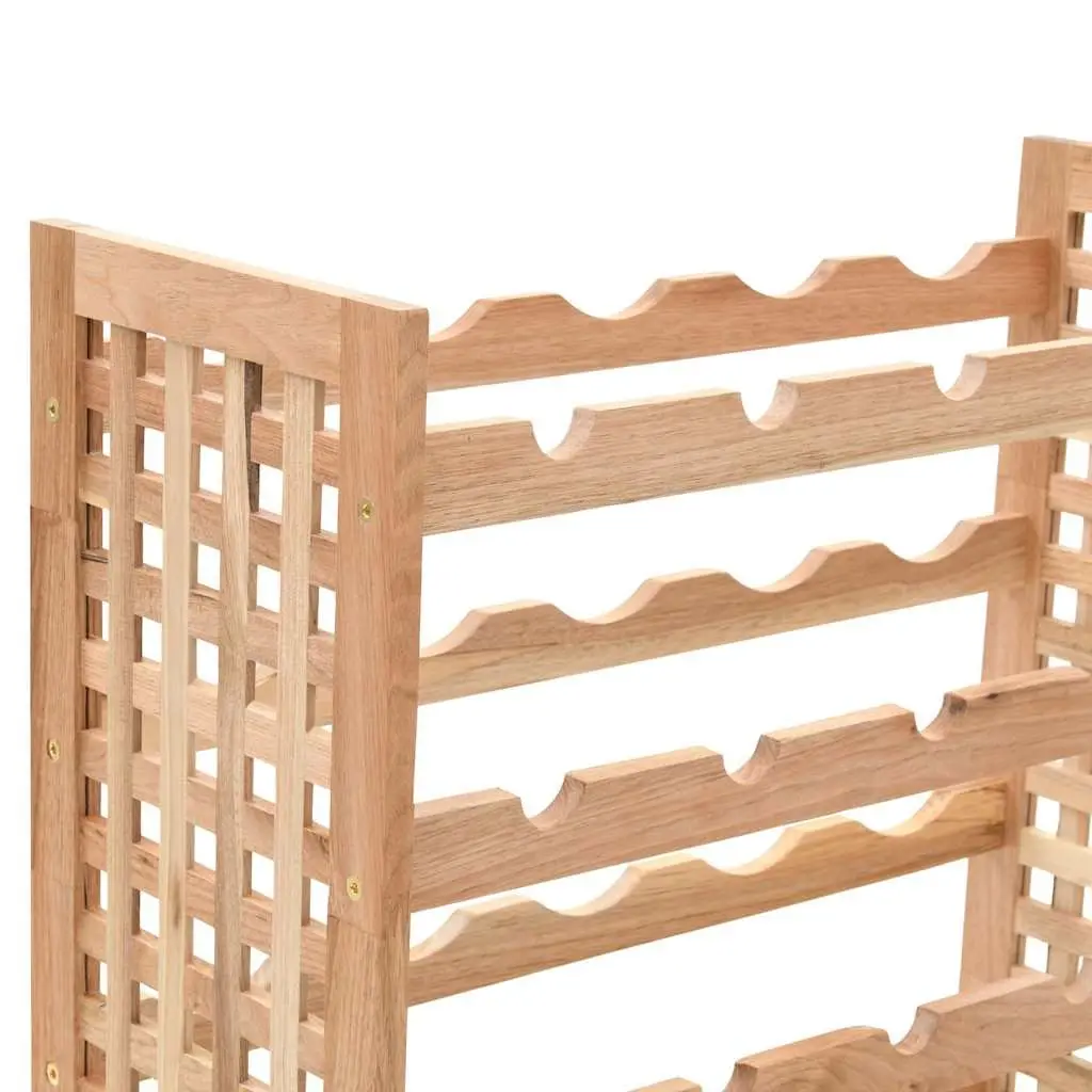 5-Tier Wine Rack for 25 Bottles in Solid Walnut