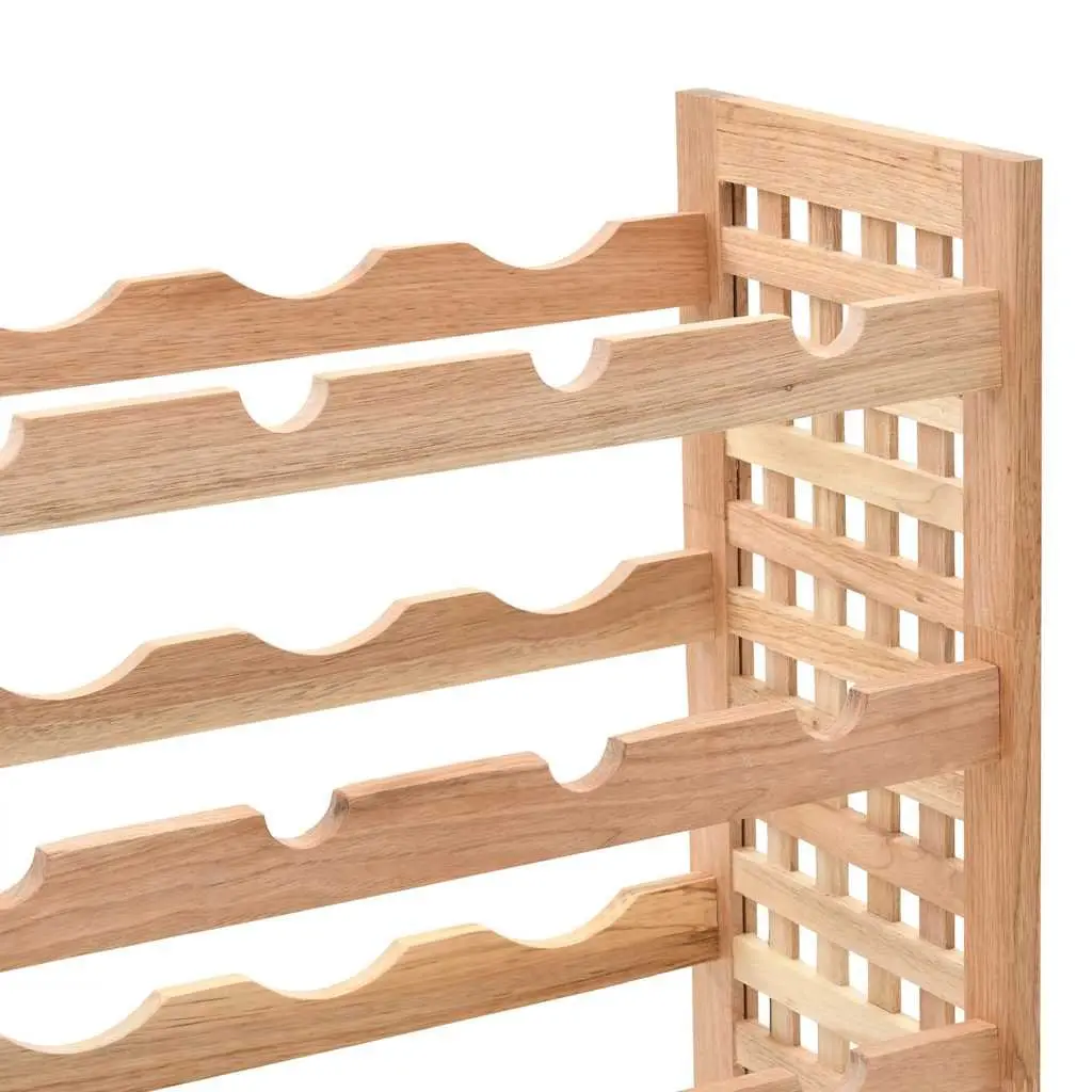 5-Tier Wine Rack for 25 Bottles in Solid Walnut