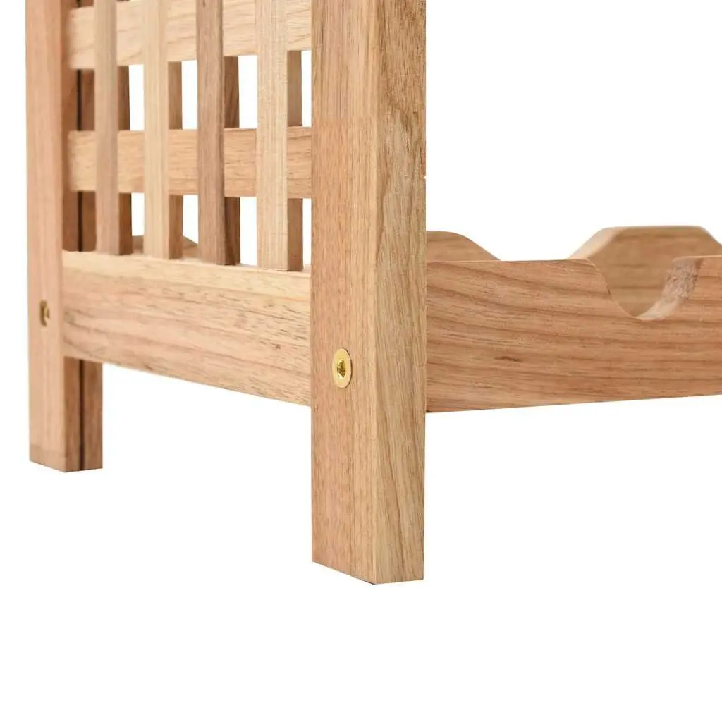5-Tier Wine Rack for 25 Bottles in Solid Walnut