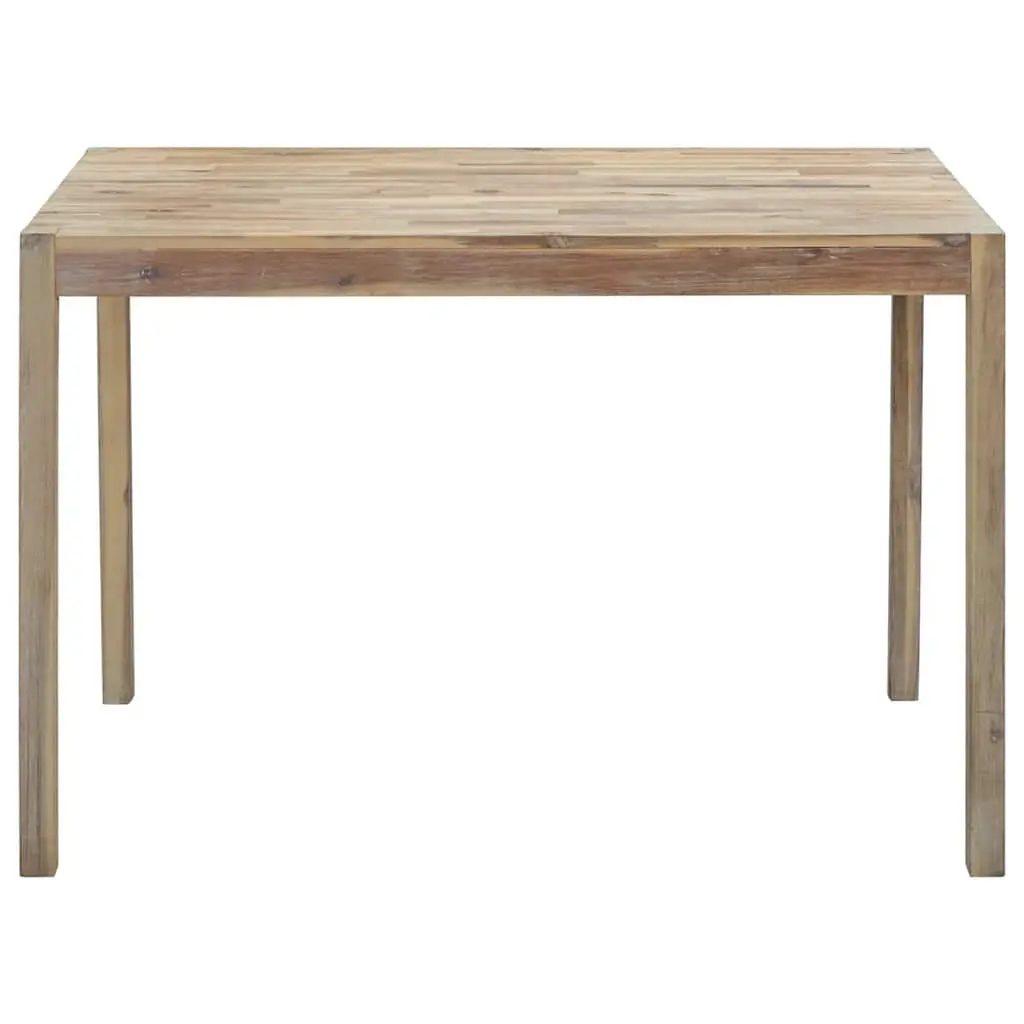 Dining Table Solid Acacia Wood 120x70x75cm Brown