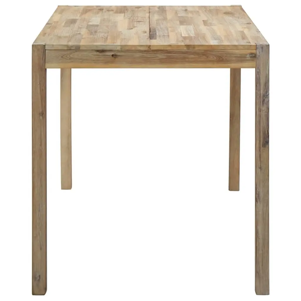 Dining Table Solid Acacia Wood 120x70x75cm Brown