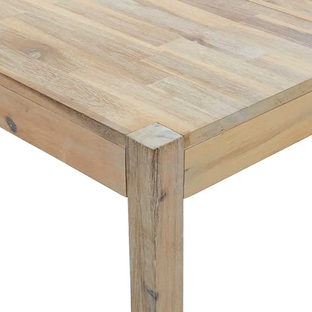 Dining Table Solid Acacia Wood 120x70x75cm Brown