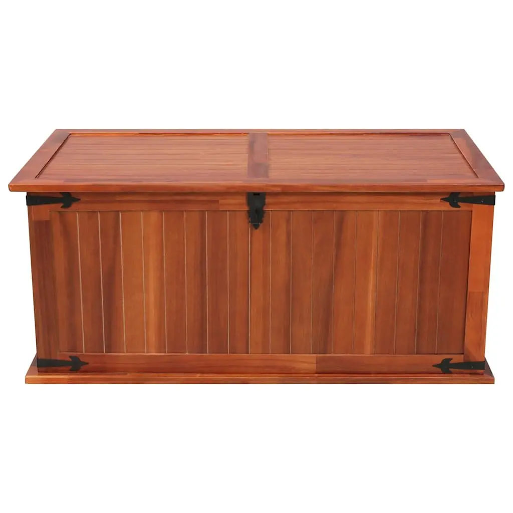 Storage Chest Brown Solid Acacia Wood 79x34x32cm Handcrafted Furniture Living Room Bedroom