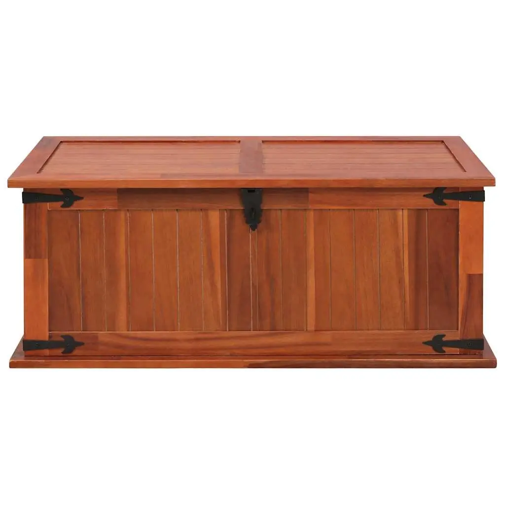 Storage Chest Solid Acacia Wood Brown Bedroom Living Room Furniture Box