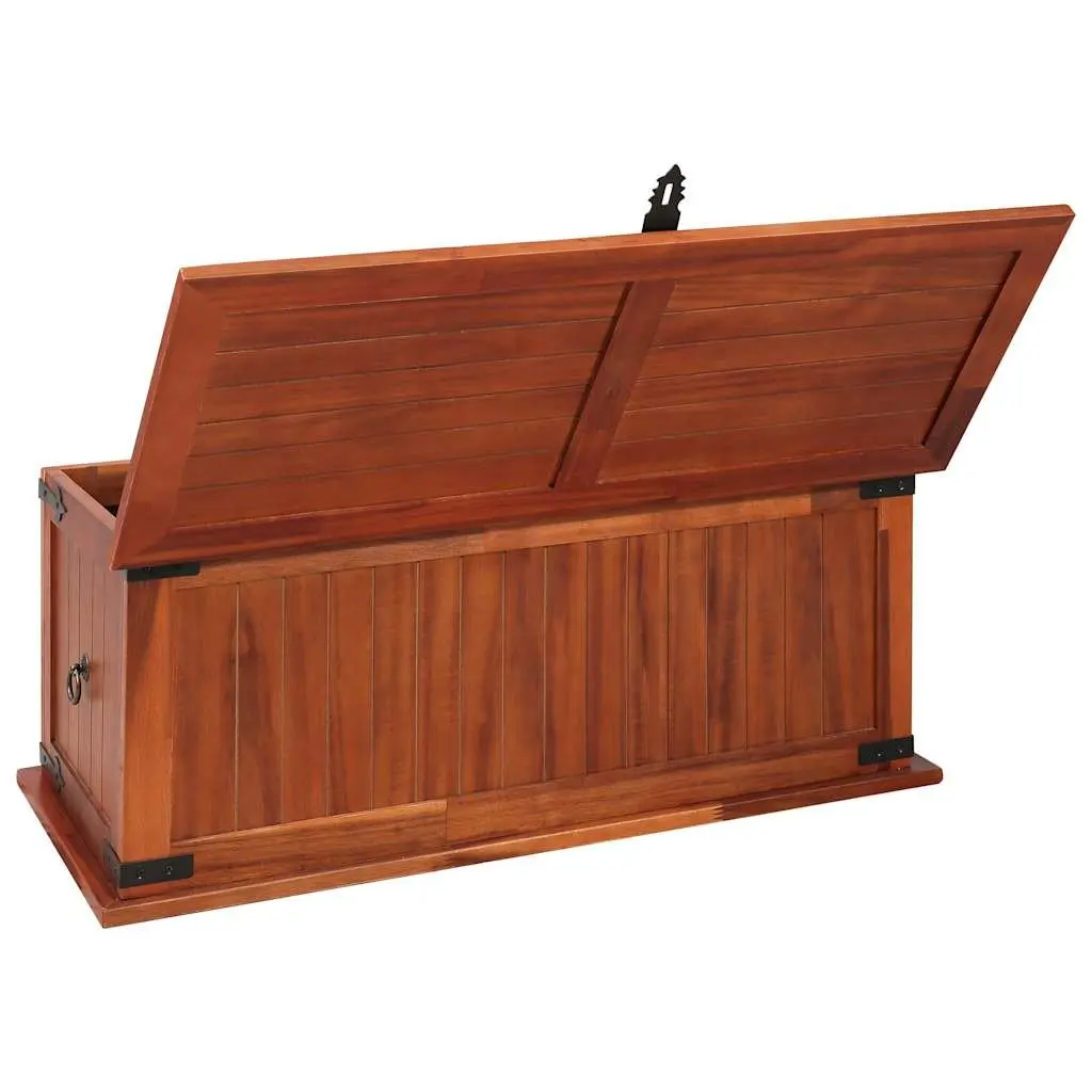 Storage Chest Solid Acacia Wood Brown Bedroom Living Room Furniture Box