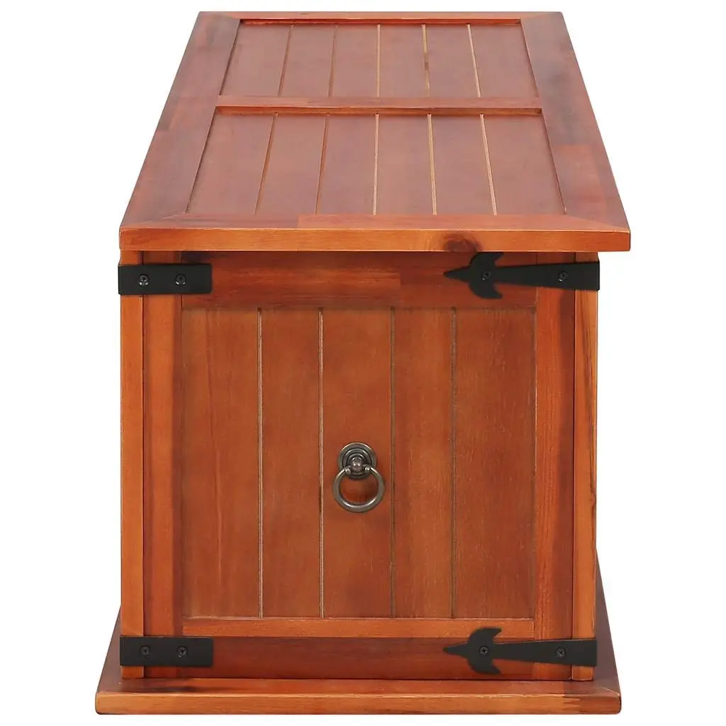 Storage Chest Solid Acacia Wood Brown Bedroom Living Room Furniture Box