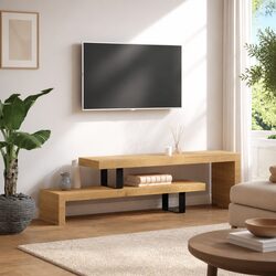 Solid Mango Wood TV Stand for Media Entertainment