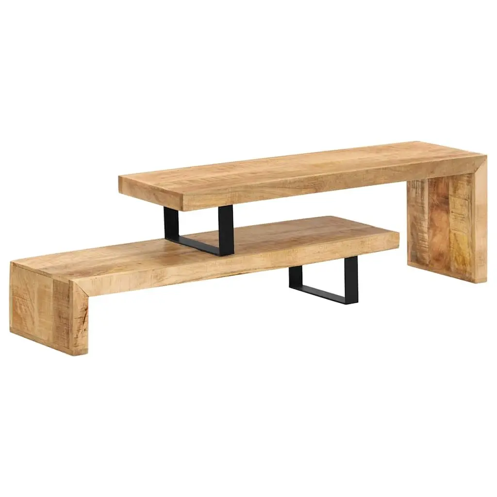 Solid Mango Wood TV Stand for Media Entertainment