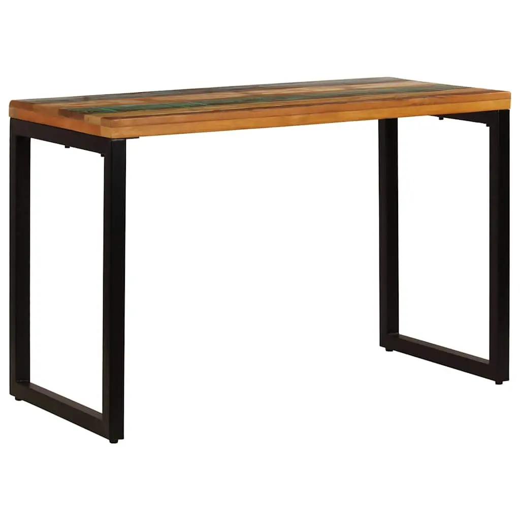 Dining Table with Solid Reclaimed Wood and Steel Frame